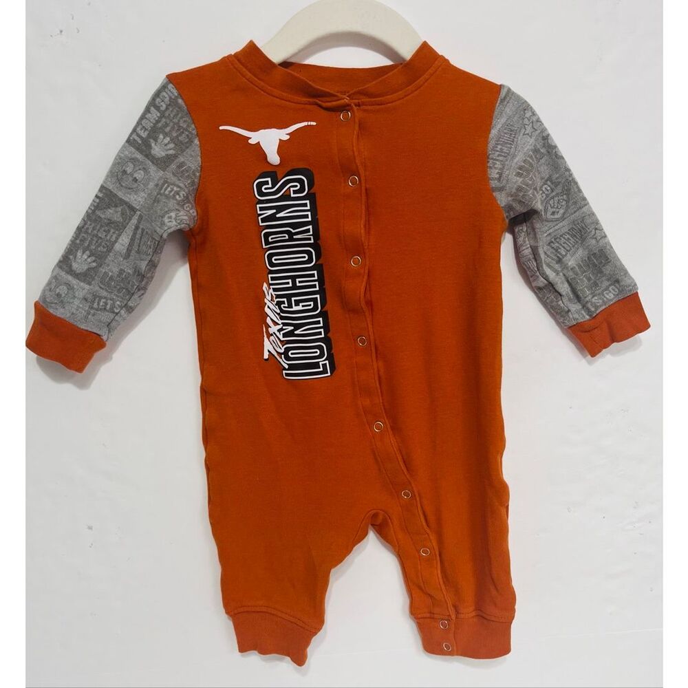 Gen2 Texas Longhorns Playbook Colorblock Coveralls   Boys Size 3/6 Months